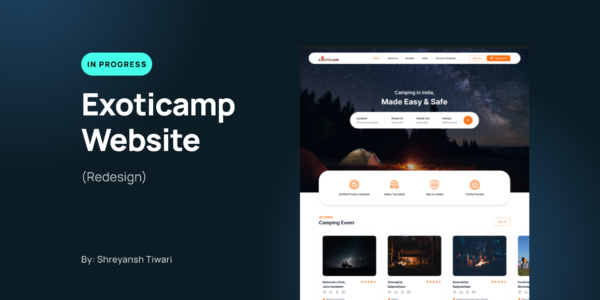 Exoticamp Website - Web UI Kit